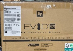 Electro-Voice EVID 4.2T Speakers 70v Black Surface Mount (Pair) **New In Box**