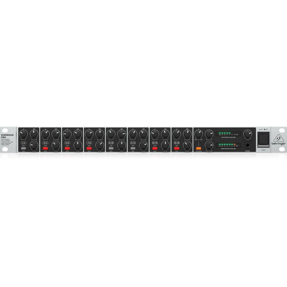 Behringer Eurorack Pro RX1602 V2 Stereo Line Mixer