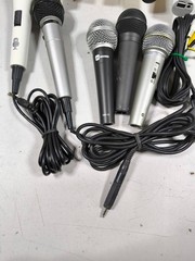 LOT OF 10 Various Brands & Models Microphone Used Working