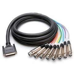 Hosa 15-foot 8-Channel DB25 to XLRF Analog Snake for Avid HD I/O, MTRX Studio