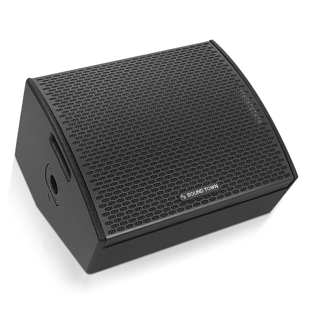 Sound Town 10″ Powered 2-Way Stage Monitor Speaker for Live Sound (CARME-S10MPW)