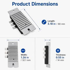 20 Amp Voltage Regulator Rectifier 21066-7011 21066-0740,1-Pack | Also