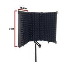 Professional Microphone 3 Panel Isolation Sheild