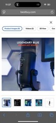 Blue Yeti Professional Multi-Pattern USB Condenser Microphone – Blackout