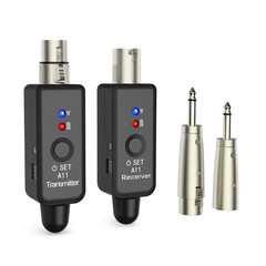 A11 Wireless Microphone System, 2.4GHz XLR Transmitter and Receiver for Dynam…