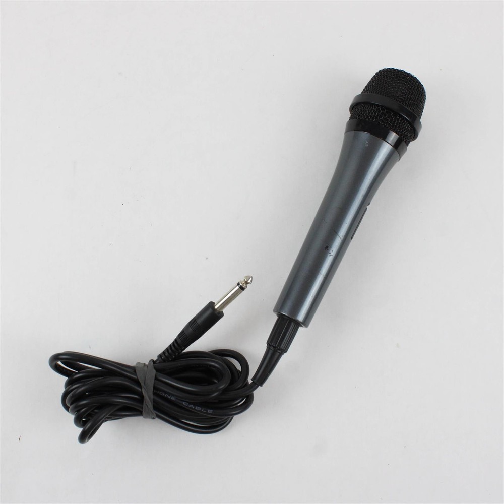 Singing Machine SMM205 Unidirectional Dynamic Wired Microphone Black