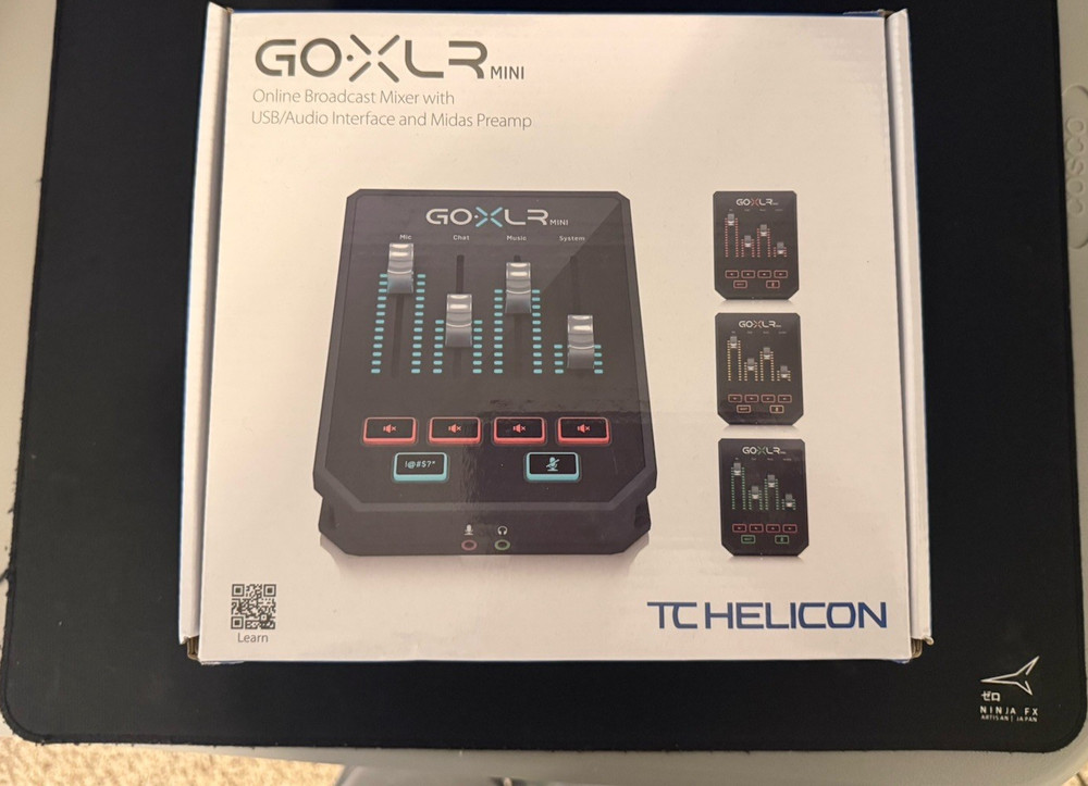 TC-Helicon GOXLR MINI USB Audio Interface Desktop Mixer w/ Fader Control