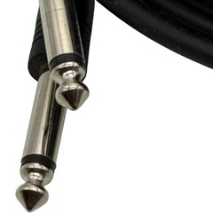 Unbranded 1/4 Inch TS Instrument Cable 9ft Noiseless Guitar Amp Cord Black Used