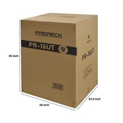 PRORECK Rack Case With Slant Mixer Top, 20in Depth, Plywood For DJ side table
