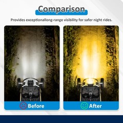 Wsays 12″ Straight LED Amber Light Bar and Hood Light Bar Pod Light Mount Bra…