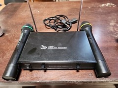 Teradon T-521F Wireless Reciever HIGH VHF dual Channel Wireless Microphone Works