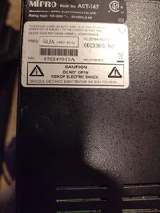 DEFECTIVE Mipro act747a 4channel Wireless Microphone System with transmi G3D