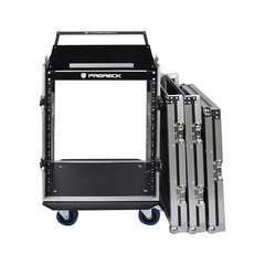PRORECK Rack Case With Slant Mixer Top, 20“ Depth, Plywood for DJ