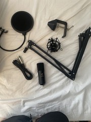 Tonor TC20 XLR Condenser Microphone Kit w/ Boom Arm, Pop Filter, XLR Cable