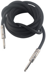 Horizon 14 AWG Speaker Cable 10 Ft 1/4 Inch TS Male to Male USA Made Black