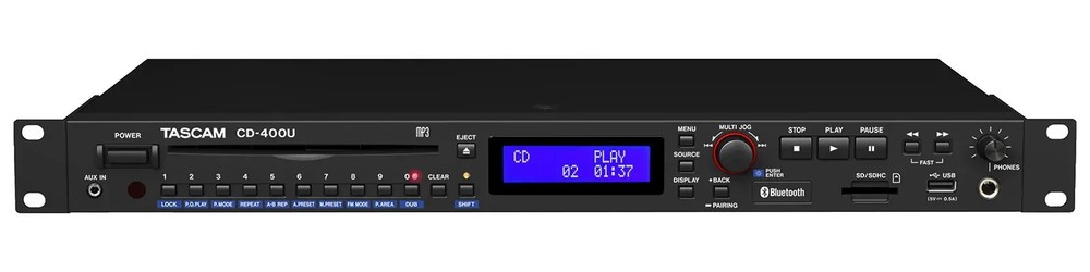 TASCAM CD-400U CD/SD/USB Player with Bluetooth and AM/FM Tuner