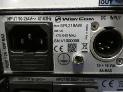 WisyCom MRK960 Receiver QTY 2 470-840MHz w/SPL218AW Splitter & (4) MTH400-US Mic