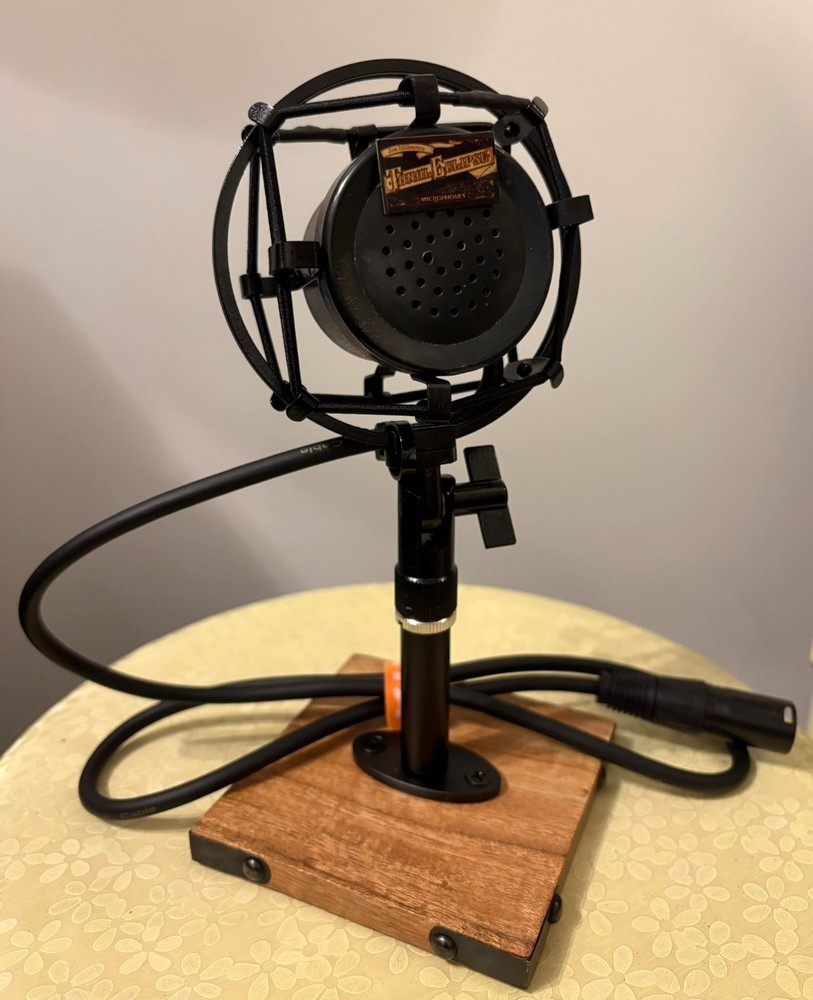 Custom One Of A Kind Dynamic Ring Style Microphone W/ Stand…WORKS…PLZ READ!!
