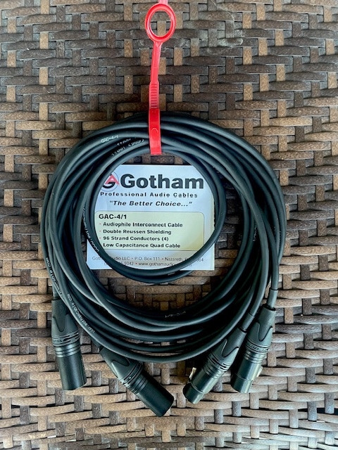 Gotham GAC-4/1 Microphone and Interconnect Cable Assembly 2 Meter PAIR
