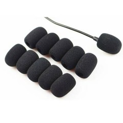 10Pcs Black Microphone Headset Grill Windscreen Sponge Foam Mic Cover US