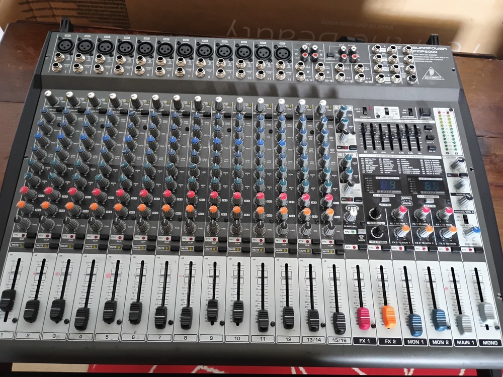 Behringer Europower PMP5000 Powered Mixer 20 Channel 1200W Powered Mixer – AS IS