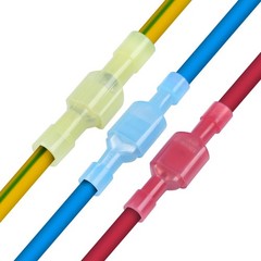 100 Pcs XHF 16-14 AWG Nylon Female Spade Female(100pcs), Blue(16-14AWG)