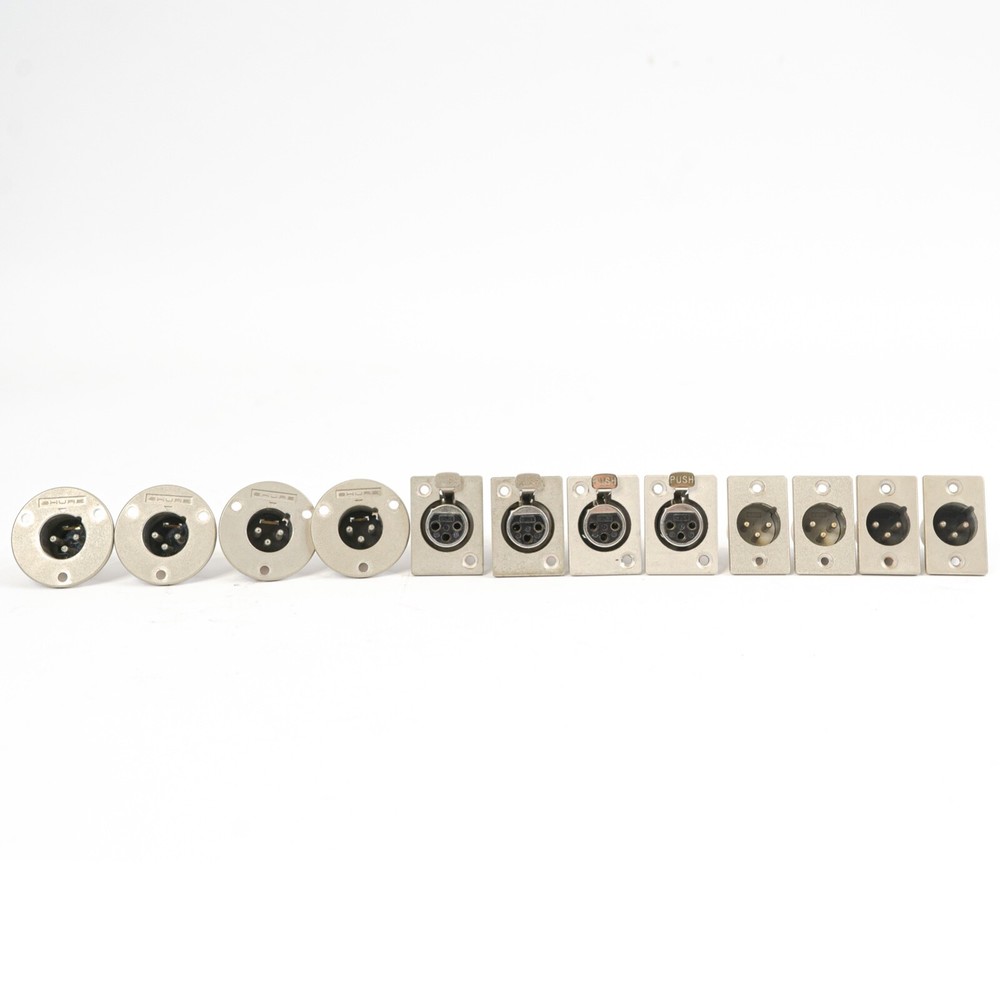 Premium 12-Pack XLR Connectors: The Ultimate Solution for Patch Bay and Cables