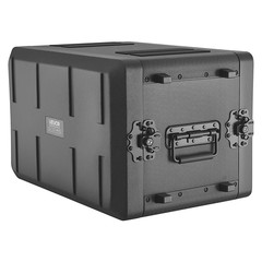 6U Rack Case 12in Depth Flight Rack w/Mic Compartment Polyethylene