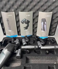 7Pcs Microphones E600 Evolution Drum Set Metal for Stage Musical Instruments
