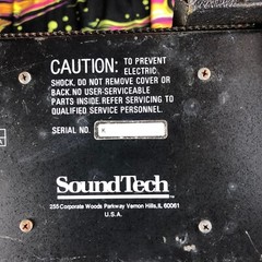 SoundTech 4150 4-Channel Powered Mixer Untested As Is Parts Or Repair Only