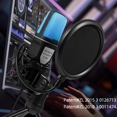 Condenser Microphone USB Mic Desktop/Tripod RGB Music Video Live Tiktok Youtube