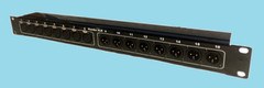 Mamba 16 Point [8 in x 8 out] 1RU XLR to XLR Patch Bay