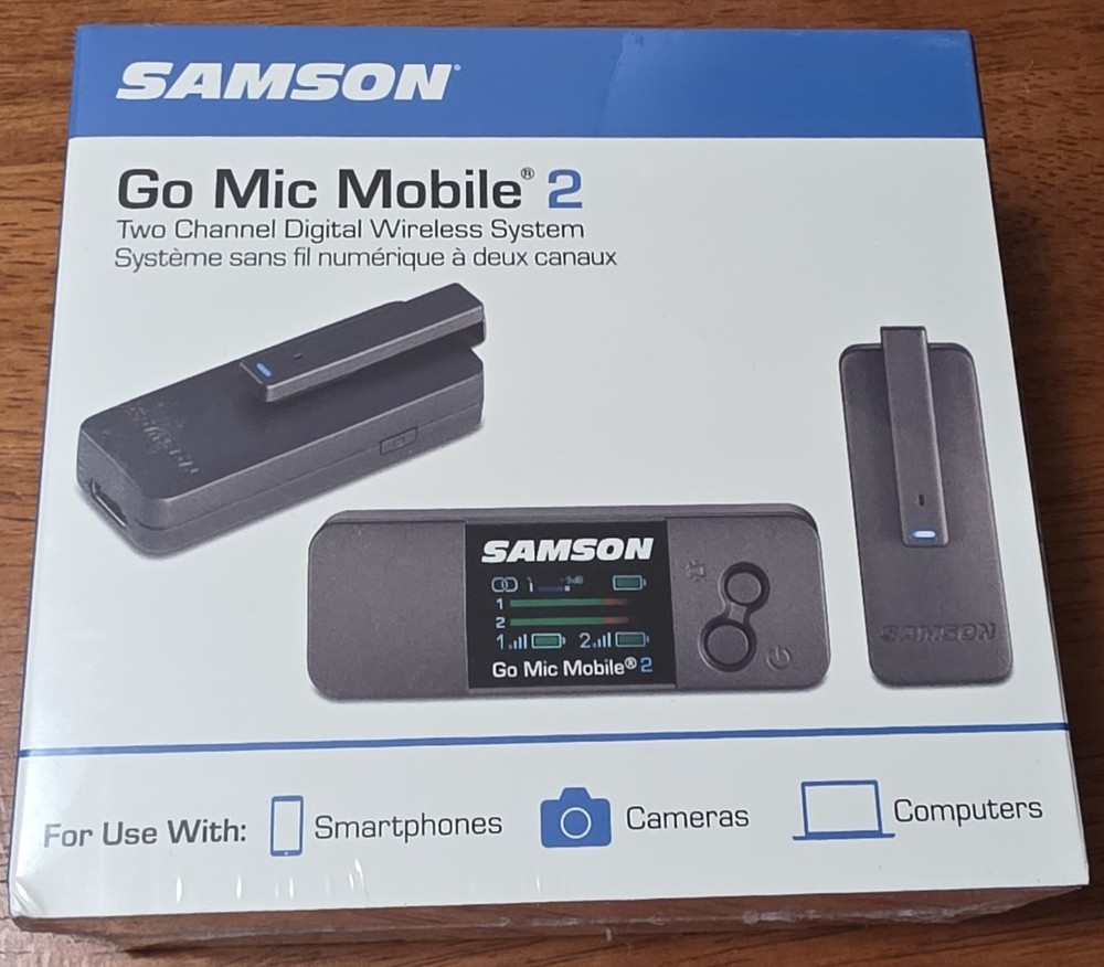 SAMSON Go Mic Mobile 2 Wireless Microphone for iPhone/Android SWGMM2