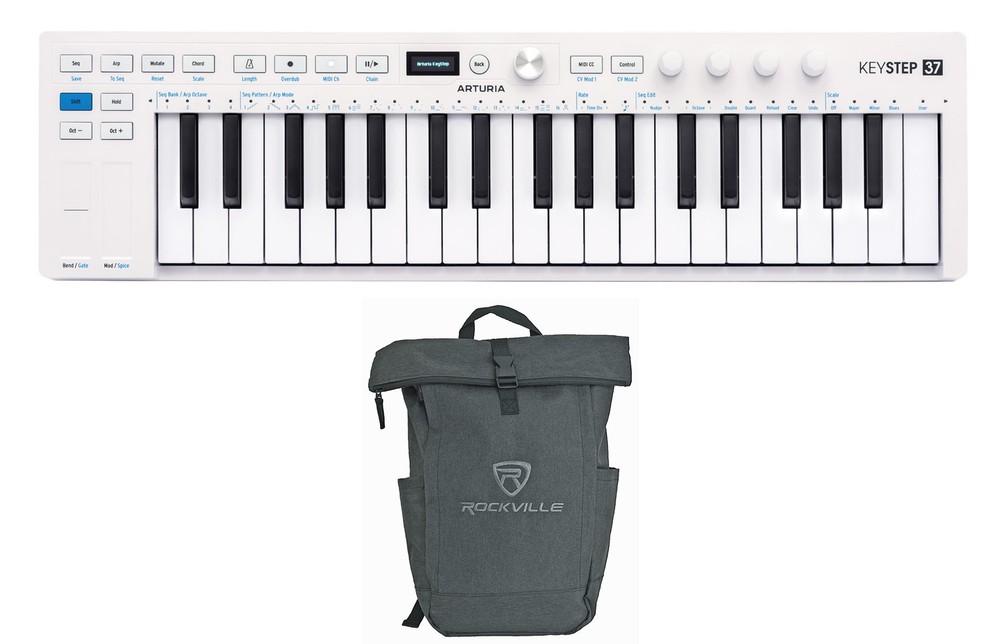 Arturia KeyStep 37 MK2 37-Key Sequencer USB MIDI Keyboard Controller+Laptop Bag