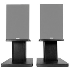 8” Black Bookshelf Speaker Stands For Acoustic Audio PSS-52 Bookshelf Speakers