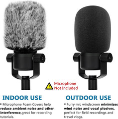 Windscreen Pop Filter Compatible with Rode Podmic, Procaster, Podcaster, NT1, NT