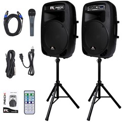 Proreck Audio Dance 15 Portable 15“ 2000W Powered PA Speaker System Combo Set