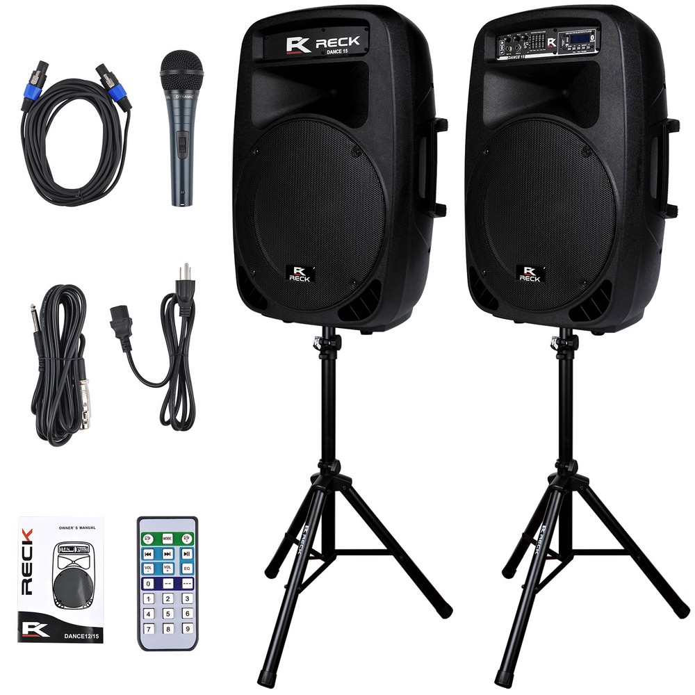 Proreck Audio Dance 15 Portable 15“ DJ Powered Speaker 2000W PA Speaker System