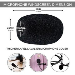 5-200Pcs Microphone Windscreen Sponge Cover Headset Mic Foam Cover Protective Ca
