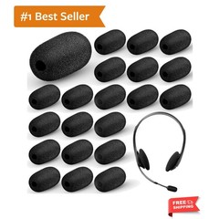 Mini Size Headset Windscreen Microphone Foam Cover Small Lapel Mic Sponge Pop…