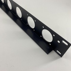 1U Single Space Rack Panel W/8 Large Speakon Cut Outs For NL8, NL4 W/ Lacer Bar