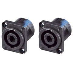 2x PCS Neutrik NL4MPXX 4 Pole Speakon Chassis Mount Connector Speaker Terminal