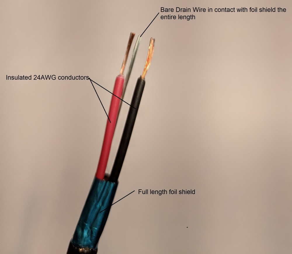 DMX 1CH 110 Ohm Cable in Various lengths US-Made RapcoHorizon DMX Cable