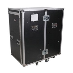 ProX XS-6DMIC25W Flight Style Mic Stand + Drawer Combo Case w/ Side Door Storage