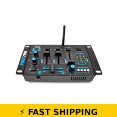 Pyle 3 Channel Bluetooth DJ Mixer Controller – PMX7BU, Black