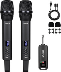 Microfonos inalambricos dobles recargables sistema con eco graves agudos karaoke