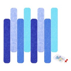 Acoustic Panels with 35 Push Pins (Dark Blue,Sky Blue,Blue,Light Blue)