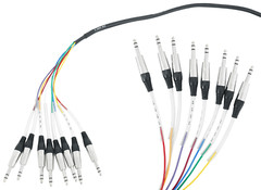Rockville SQ806 8 Channel 6 Foot 1/4″ TRS Snake Cable (Male to Male)