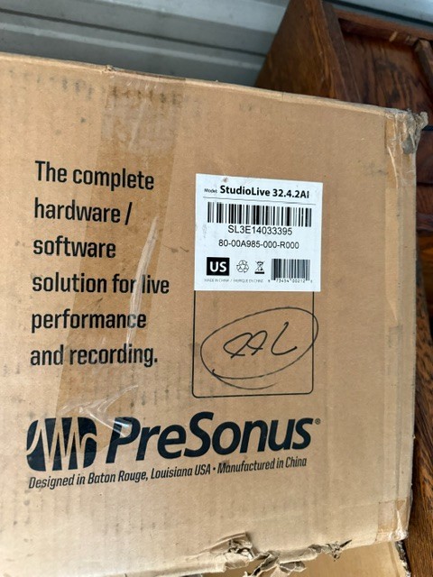 PreSonus StudioLive 32.4.2 AI Digital Mixing Console New In Box