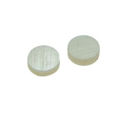 KAISH 20pcs 6x2mm Guitar Natural Mother of Pearl 6mm, White